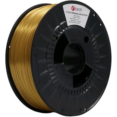 C-TECH Filament PREMIUM LINE PLA Silk messing C-TECH Filament PREMIUM LINE PLA Silk messing