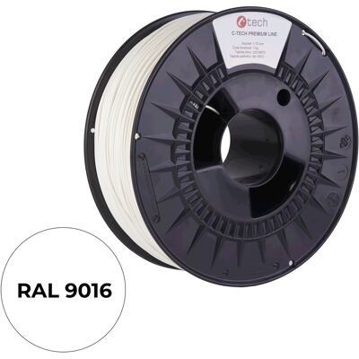 Filament C-TECH PREMIUM LINE TPU 90A flexibel traffic weiß RAL9003 Filament C-TECH PREMIUM LINE TPU 90A flexibel traffic weiß RAL9003