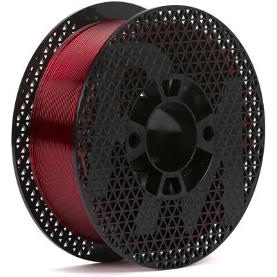 PLASTY MLADEČ Filament PM 1.75 PETG 1 kg - transparent rot PLASTY MLADEČ Filament PM 1.75 PETG 1 kg - transparent rot