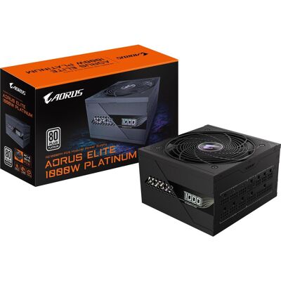 GIGABYTE AORUS ELITE P1000W 80+ Platinum Modular PCIe 5.0 GIGABYTE AORUS ELITE P1000W 80+ Platinum Modular PCIe 5.0