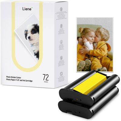 Liene 10×15 cm (Set mit 72 Blatt Fotopapier + 2 Tintenpatronen) für PixCut S1 Liene 10×15 cm (Set mit 72 Blatt Fotopapier + 2 Tintenpatronen) für PixCut S1