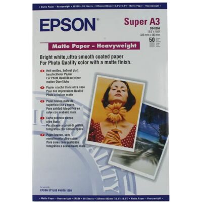 Epson Matte Paper Heavy Weight - DIN A3+ - 167 g/m2 - 50 Blatt Epson Matte Paper Heavy Weight - DIN A3+ - 167 g/m2 - 50 Blatt