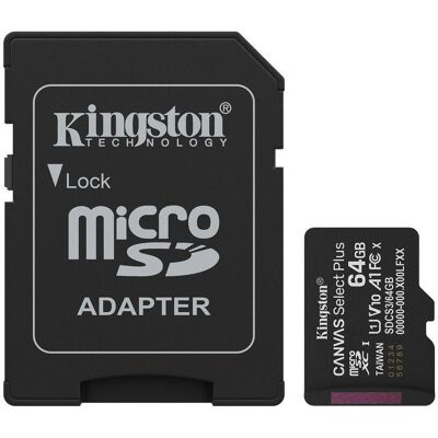 Kingston MicroSDXC 64 GB Canvas Select Plus Gen 3 + SD-Adapter Kingston MicroSDXC 64 GB Canvas Select Plus Gen 3 + SD-Adapter