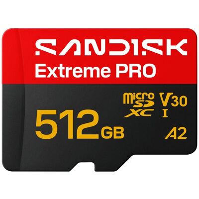 SanDisk microSDXC 512GB Extreme PRO + SD Adapter SanDisk microSDXC 512GB Extreme PRO + SD Adapter