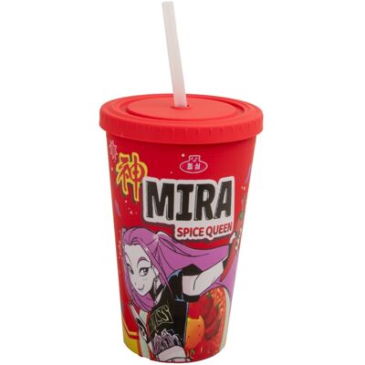 Cinereplicas KPop Demon Hunters – Mira Spice Queen – Reisebecher mit Strohhalm Cinereplicas KPop Demon Hunters – Mira Spice Queen – Reisebecher mit Strohhalm