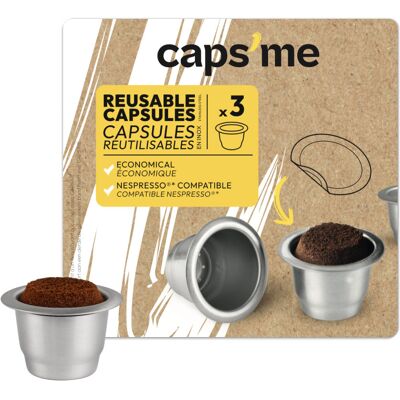 Caps Me Wiederverwendbare Kappen Nespresso 3 Stück Caps Me Wiederverwendbare Kappen Nespresso 3 Stück