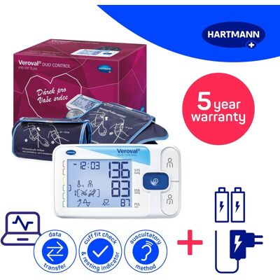 HARTMANN Veroval Duo Control, Bluetooth, Geschenkpackung HARTMANN Veroval Duo Control, Bluetooth, Geschenkpackung