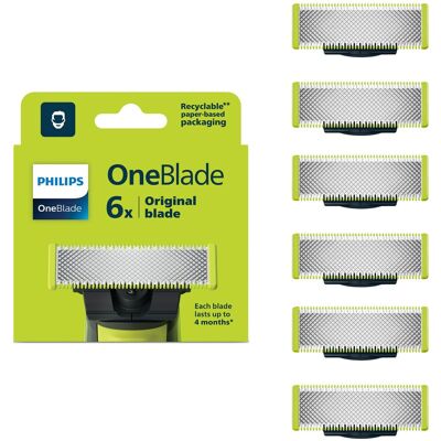Philips OneBlade QP260/50 Ersatzklingen 6 Stück Philips OneBlade QP260/50 Ersatzklingen 6 Stück