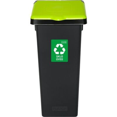Igotrend Abfalltrennbehälter 53 FLAP BIN schwarz/grün Igotrend Abfalltrennbehälter 53 FLAP BIN schwarz/grün
