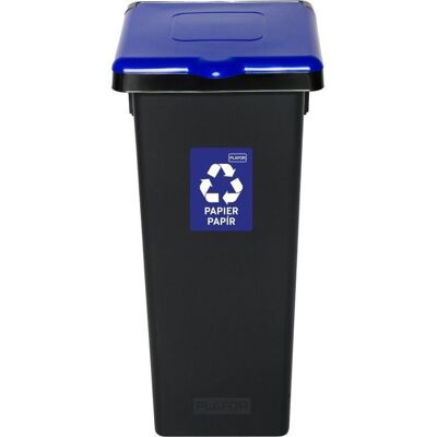 Igotrend Abfalltrennbehälter 53 l FLAP BIN schwarz/blau Igotrend Abfalltrennbehälter 53 l FLAP BIN schwarz/blau