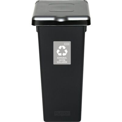 Igotrend Abfalltrennbehälter 53 l FLAP BIN schwarz/silber Igotrend Abfalltrennbehälter 53 l FLAP BIN schwarz/silber