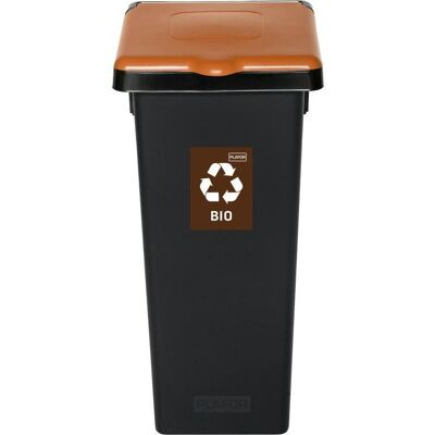 Igotrend Abfalltrennbehälter 53 l FLAP BIN schwarz/braun Igotrend Abfalltrennbehälter 53 l FLAP BIN schwarz/braun