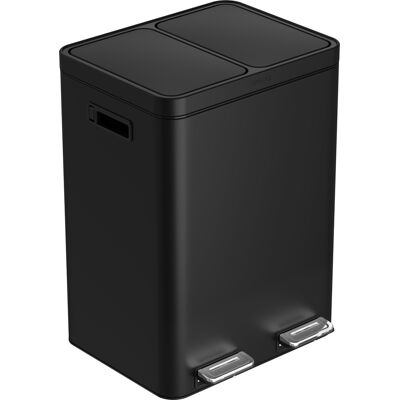 Siguro Abfalleimer Smart2Sort schwarz, 2 Behälter für Trennmüll, 2 x 20 l Siguro Abfalleimer Smart2Sort schwarz, 2 Behälter für Trennmüll, 2 x 20 l