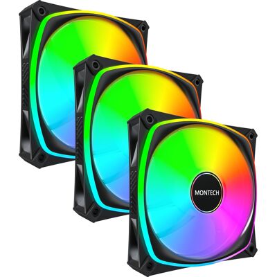 Montech AX120 PRO 3 in 1 Pack Black Montech AX120 PRO 3 in 1 Pack Black