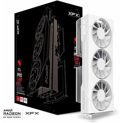 Pine XFX Swift AMD Radeon RX 9060 XT OC White 16G Triple Fan Pine XFX Swift AMD Radeon RX 9060 XT OC White 16G Triple Fan