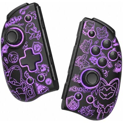 FUNLAB Luminous Wireless Joypad - Scarlet and Violet - Nintendo Switch FUNLAB Luminous Wireless Joypad - Scarlet and Violet - Nintendo Switch