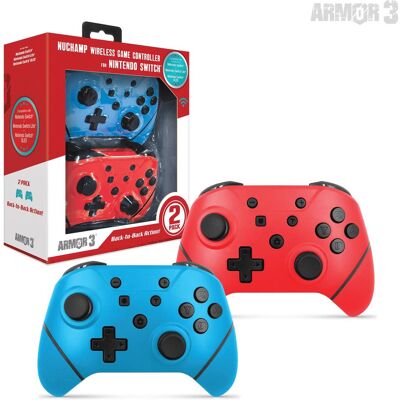 Hyperkin Armor3 NuChamp Wireless Controller Pack for Nintendo Switch (2in1) (Blue, Red) Hyperkin Armor3 NuChamp Wireless Controller Pack for Nintendo Switch (2in1) (Blue, Red)