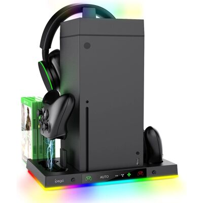 iPega XBX024S Multifunktionaler wiederaufladbarer RGB-Ständer mit Kühlung für die Xbox iPega XBX024S Multifunktionaler wiederaufladbarer RGB-Ständer mit Kühlung für die Xbox