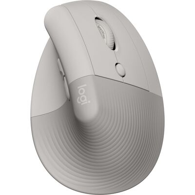 Logitech Lift Vertical Ergonomic Mouse Sand Logitech Lift Vertical Ergonomic Mouse Sand