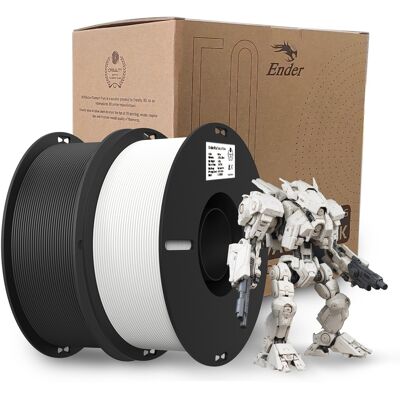 Creality Ender-PLA Value Pack(2 Spools Pack) White + Black Creality Ender-PLA Value Pack(2 Spools Pack) White + Black