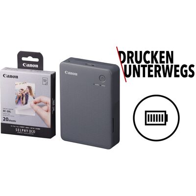 Canon SELPHY Square QX20 grau KIT (inkl. 20 Stk. Papier) Canon SELPHY Square QX20 grau KIT (inkl. 20 Stk. Papier)