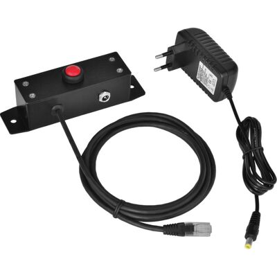 Druckknopf zum Öffnen von Kassenschubladen Virtuos 24V, Metall mit Kabel, mit elektronischer Öffnung Druckknopf zum Öffnen von Kassenschubladen Virtuos 24V, Metall mit Kabel, mit elektronischer Öffnung