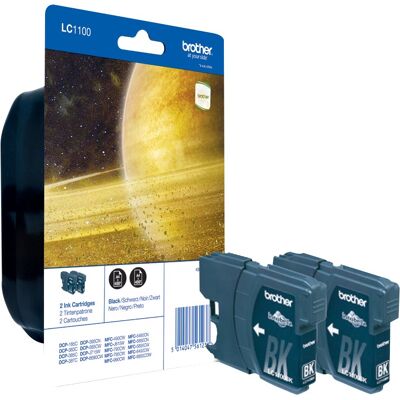 Brother LC-1100 Twin Pack Schwarz Brother LC-1100 Twin Pack Schwarz
