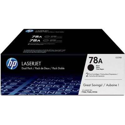 HP CE278AD no. 78A Dual Pack Schwarz HP CE278AD no. 78A Dual Pack Schwarz