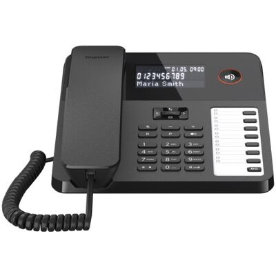 Siemens Gigaset DESK 600 - Tischtelefon - Schwarz Siemens Gigaset DESK 600 - Tischtelefon - Schwarz