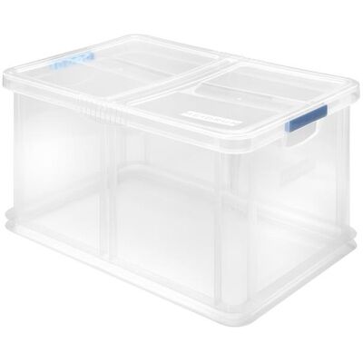 HEIDRUN Aufbewahrungsbox mit Deckel 60 × 40 × 30 cm 60 l Unibox, Kunststoff HEIDRUN Aufbewahrungsbox mit Deckel 60 × 40 × 30 cm 60 l Unibox, Kunststoff