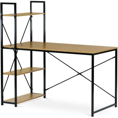 HOMEPRO Asuan mit Ablage Dekor Eiche, schwarz-braun 121 cm HOMEPRO Asuan mit Ablage Dekor Eiche, schwarz-braun 121 cm
