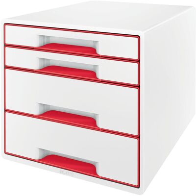 LEITZ WOW CUBE weiß-rot LEITZ WOW CUBE weiß-rot