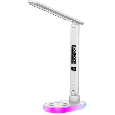 WILIT UL-U20 LED-Tischleuchte, kabelloses Laden 10W, RGB-Sockel WILIT UL-U20 LED-Tischleuchte, kabelloses Laden 10W, RGB-Sockel