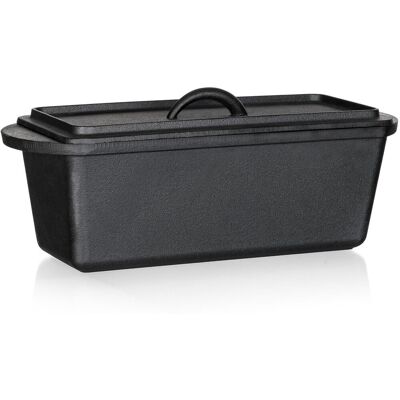 BANQUET Gusseisen Brotform EXCELLENT 35 × 13,5 × 14 cm mit Deckel schwarz BANQUET Gusseisen Brotform EXCELLENT 35 × 13,5 × 14 cm mit Deckel schwarz