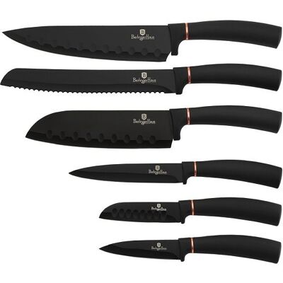 BerlingerHaus Messer-Set 6 Stück Black Rose Collection BH-2337 BerlingerHaus Messer-Set 6 Stück Black Rose Collection BH-2337