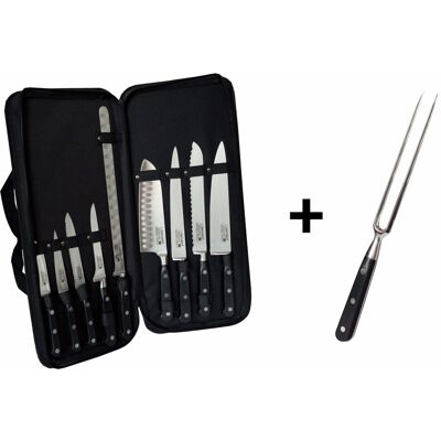 Berndorf Sandrik Berndorf Fleischmesser und -gabel Set 10-teilig im Etui Berndorf Sandrik Berndorf Fleischmesser und -gabel Set 10-teilig im Etui