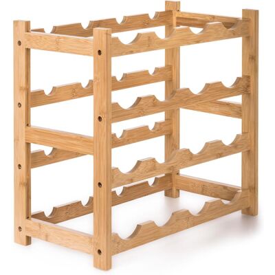 G21 Ständer für 16 Flaschen 45 × 23,5 × 42,4 cm aus Bambus G21 Ständer für 16 Flaschen 45 × 23,5 × 42,4 cm aus Bambus