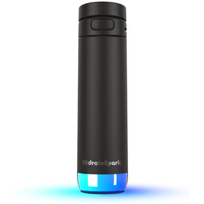 HidrateSpark PRO 2 smarte Flasche mit Strohhalm, 621 ml, schwarz HidrateSpark PRO 2 smarte Flasche mit Strohhalm, 621 ml, schwarz