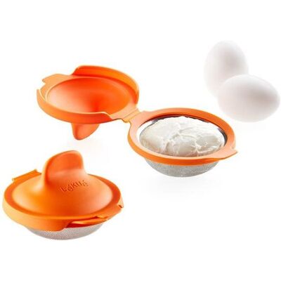 Lékué Form für pochierte Eier Egg Poacher, 2 Stück orange Lékué Form für pochierte Eier Egg Poacher, 2 Stück orange