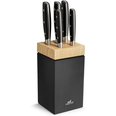 Lion Sabatier® Lion Sabatier SEATTLE Messerblock mit Messern JANUS 6er Set Lion Sabatier® Lion Sabatier SEATTLE Messerblock mit Messern JANUS 6er Set