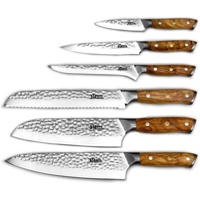 MaceMaker OLIVIERO SanMai Küchenmesser Set 6 Stück MaceMaker OLIVIERO SanMai Küchenmesser Set 6 Stück
