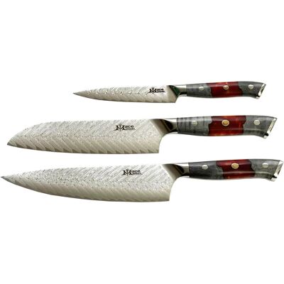 MaceMaker Red Snapper SanMai Küchenmesser 3 Stück MaceMaker Red Snapper SanMai Küchenmesser 3 Stück
