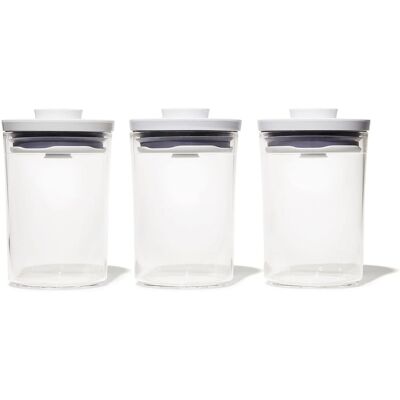 OXO POP UP Dosen-Set 3 Stück 0,6 l rund OXO POP UP Dosen-Set 3 Stück 0,6 l rund