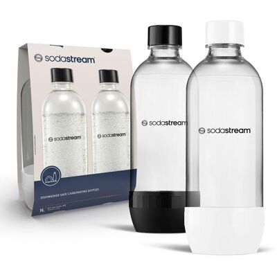 SODASTREAM Bottle Jet 2 x 1 l Black White für die Spülmaschine SODASTREAM Bottle Jet 2 x 1 l Black White für die Spülmaschine