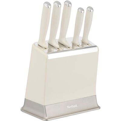 Tefal EverSharp Messerset 5-tlg. + Block mit integriertem Messerschärfer K29796 Tefal EverSharp Messerset 5-tlg. + Block mit integriertem Messerschärfer K29796