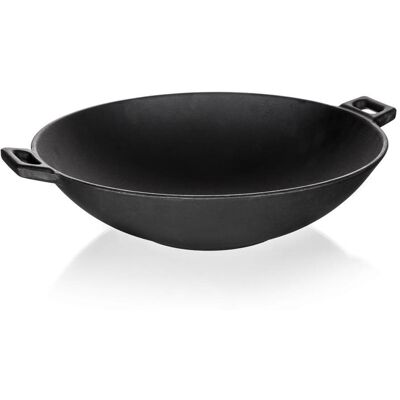 BANQUET gusseisene WOK-Pfanne Durchmesser 36,5 cm, schwarz EXCELLENT BANQUET gusseisene WOK-Pfanne Durchmesser 36,5 cm, schwarz EXCELLENT