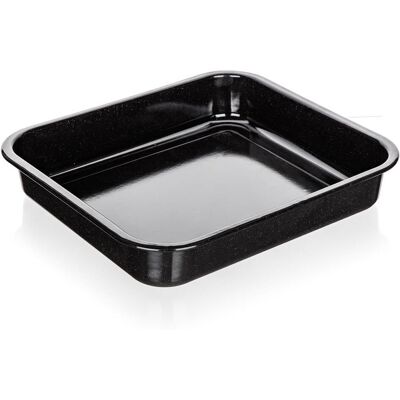 BANQUET CULINARIA Emaille-Backform 41 × 37 × 7 cm schwarz BANQUET CULINARIA Emaille-Backform 41 × 37 × 7 cm schwarz