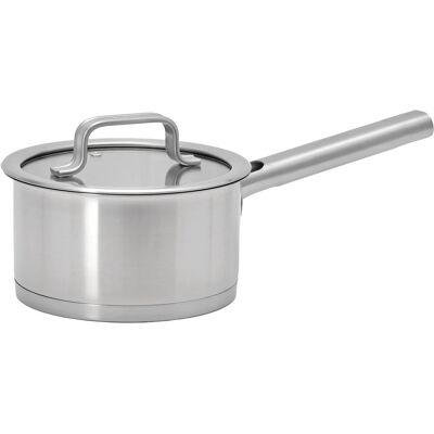 FABINI Edelstahl-Stielkasserolle Core Standard, 16 cm (1,5 l) mit Glasdeckel FABINI Edelstahl-Stielkasserolle Core Standard, 16 cm (1,5 l) mit Glasdeckel