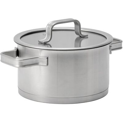 FABINI Topf Core Standard Edelstahl, 18 cm (2 l) mit Glasdeckel FABINI Topf Core Standard Edelstahl, 18 cm (2 l) mit Glasdeckel