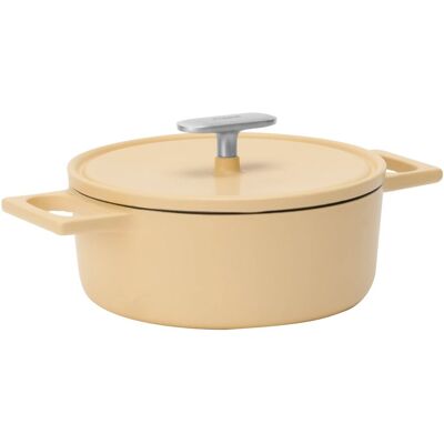 FABINI Emaillierter Gusseisen-Kochtopf Mattia 3.0 Standard, 20 cm (2 l), glänzend cremefarben mit Deckel FABINI Emaillierter Gusseisen-Kochtopf Mattia 3.0 Standard, 20 cm (2 l), glänzend cremefarben mit Deckel